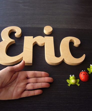 letras de madera natural eric