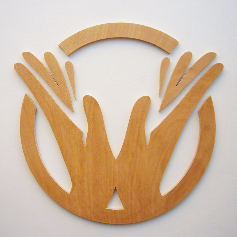 letras de madera natural