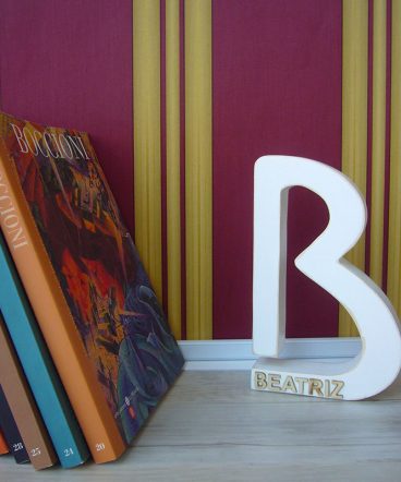 letra b personalizada con beatriz