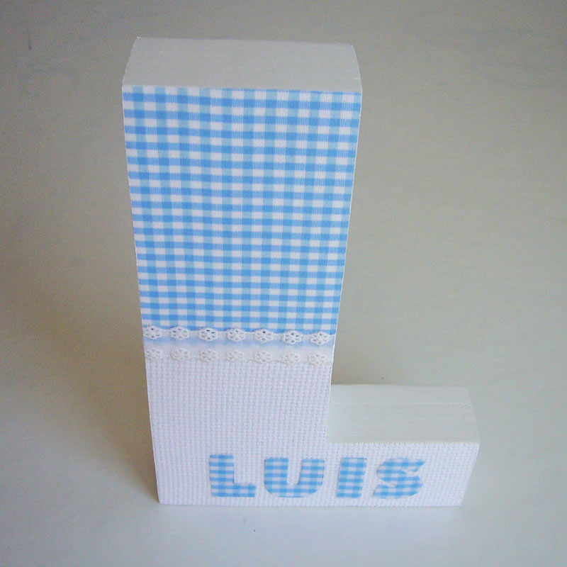 L decorada con nombre Luis - Imagen 7