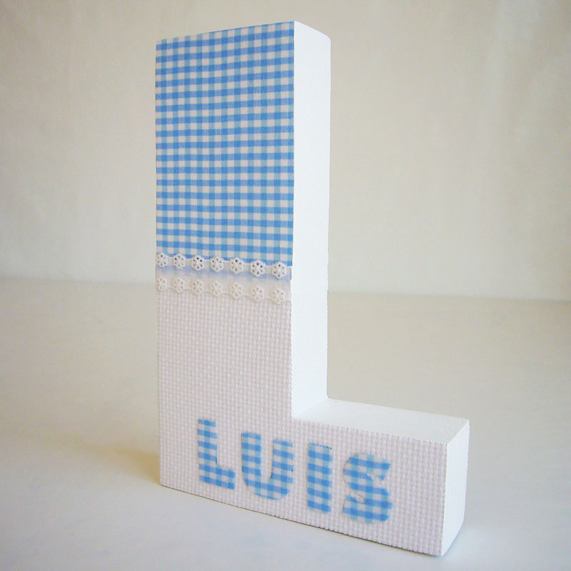 L decorada con nombre Luis - Imagen 4