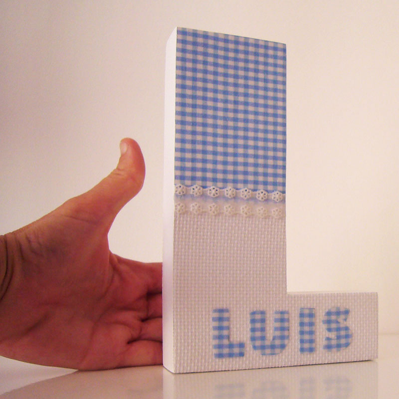 L decorada con nombre Luis - Imagen 6