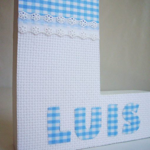 L decorada con nombre Luis - Imagen 3