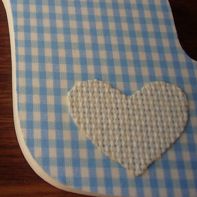 R celeste con tela cuadritos vichy - Imagen 3