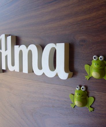 nombre alma en color blanco enlazado