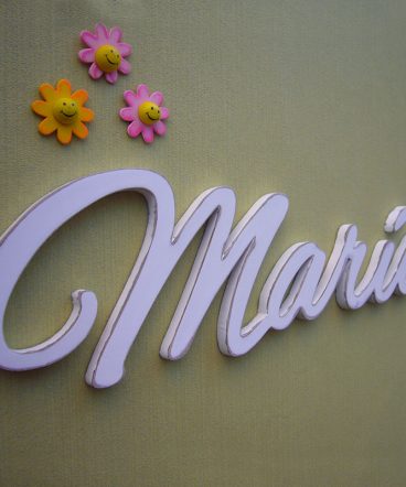 maría nombre decorado de madera