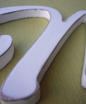 maría nombre en blanco vintage