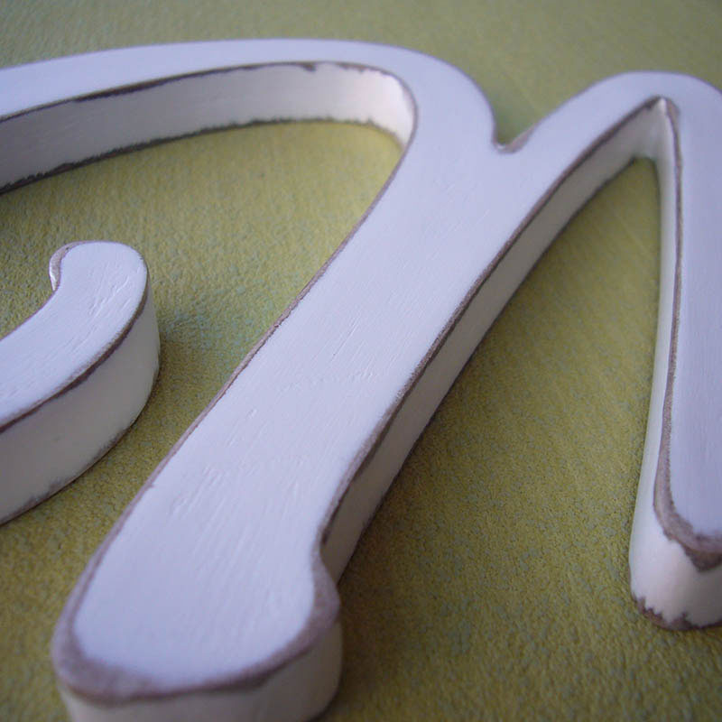 maría nombre en blanco vintage