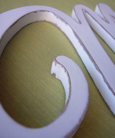 maría nombre en blanco vintage