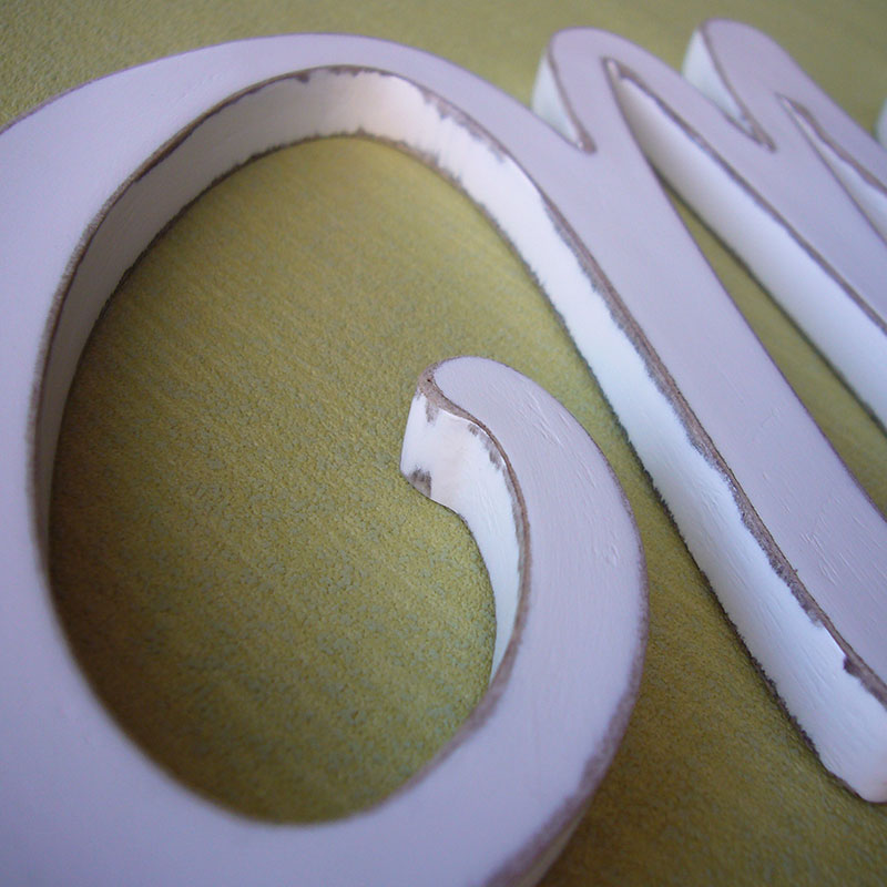 maría nombre en blanco vintage