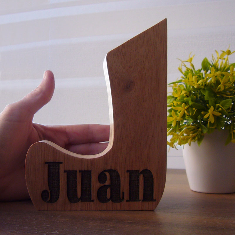 Letra J personalizada con nombre Juan - Imagen 4