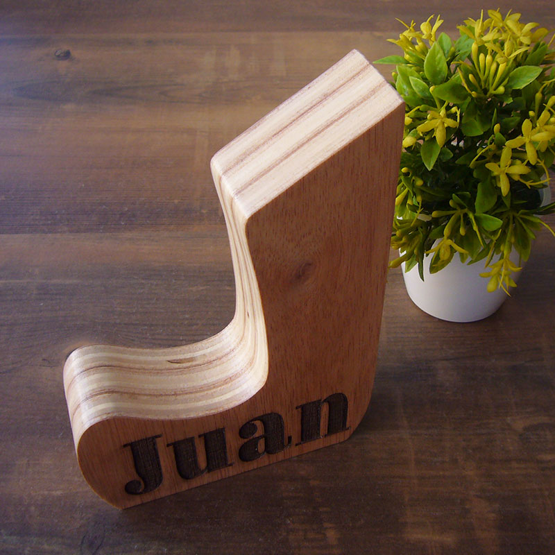 Letra J personalizada con nombre Juan - Imagen 5