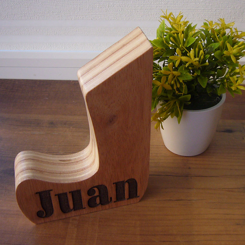 Letra J personalizada con nombre Juan - Imagen 6