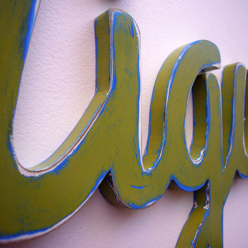 miguel nombre verde vintage