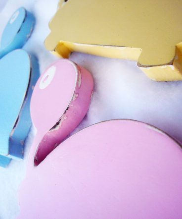 tortuguitas de madera decoradas