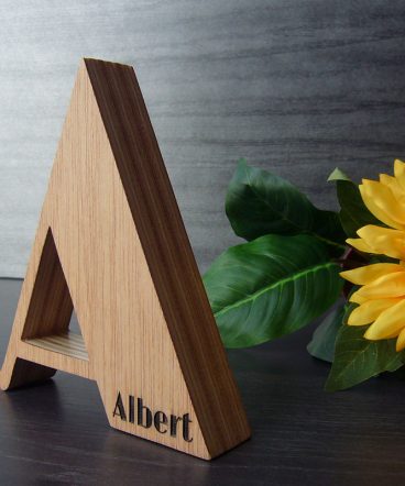 letra a con grabado albert