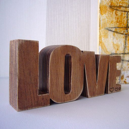 love de madera oscurecida - Imagen 8