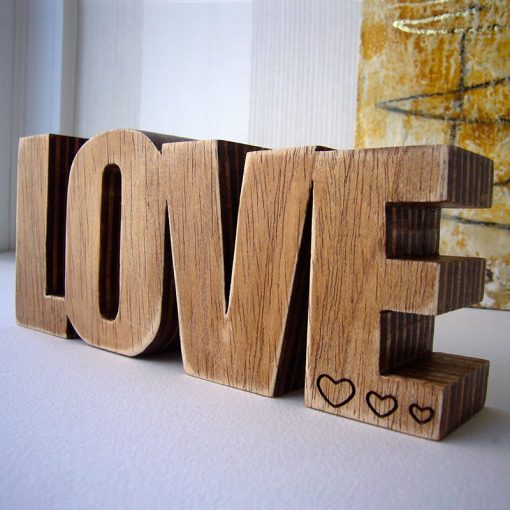 love de madera oscurecida - Imagen 7