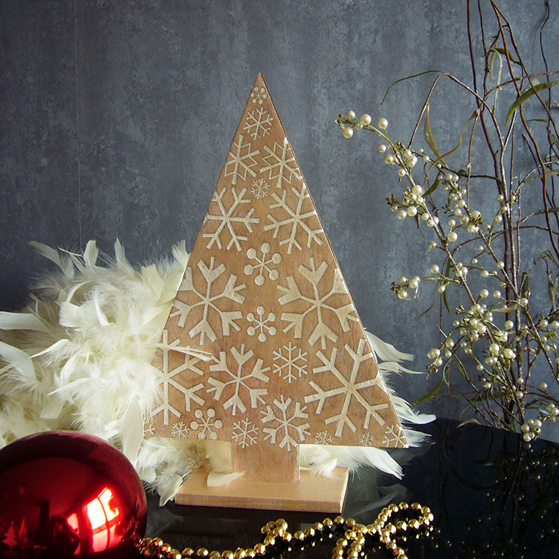 Árbol con copos de nieve - Imagen 9