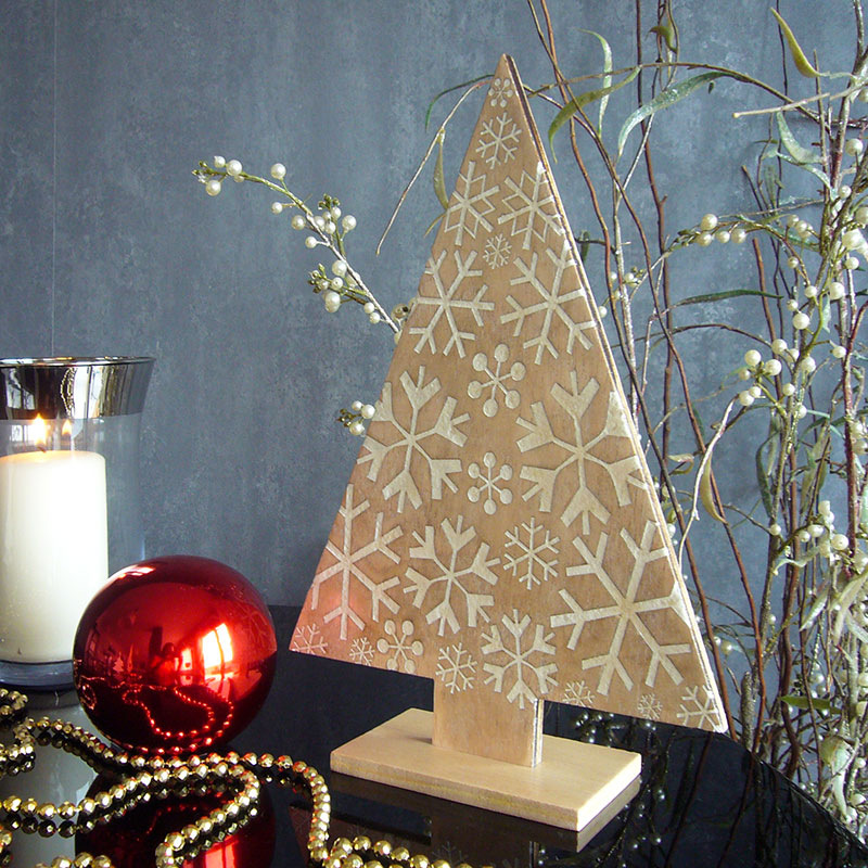 Árbol con copos de nieve - Imagen 3