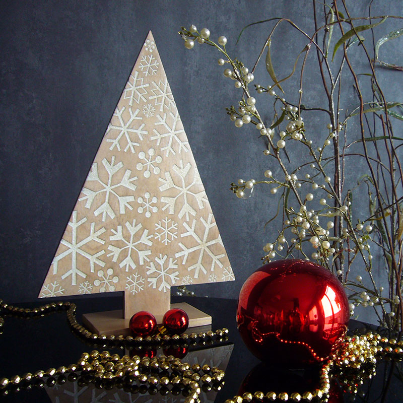 Árbol con copos de nieve - Imagen 4