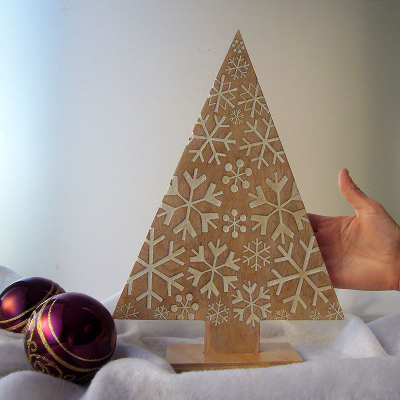 Árbol con copos de nieve - Imagen 7