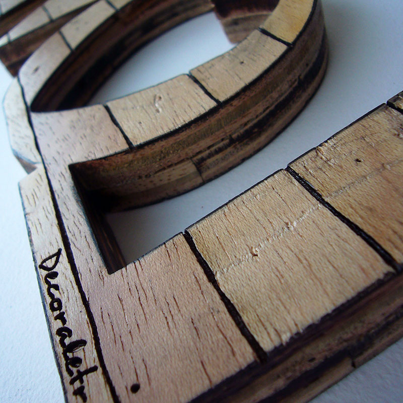 love retro de madera vintage