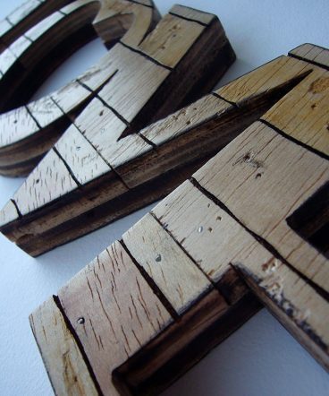 love retro de madera estilo palets