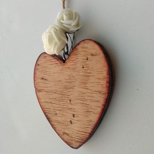 corazones de madera para decorar