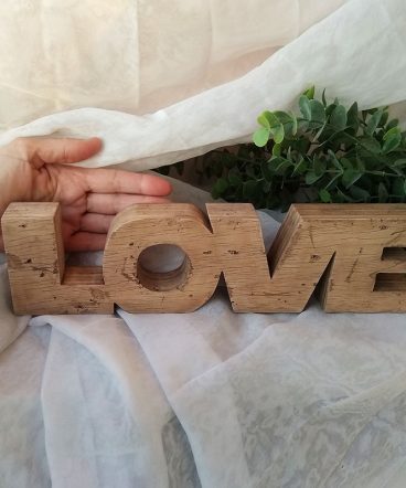 love envejecido vintage