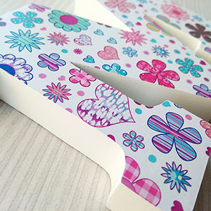 detalle de letra m floral