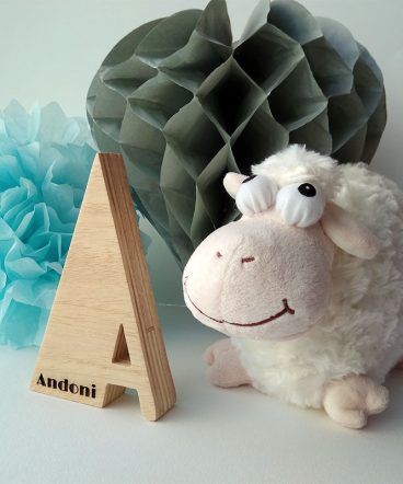 letra a personalizada con andoni