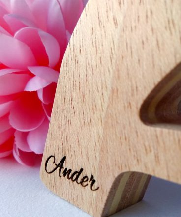 letra a personalizada con ander