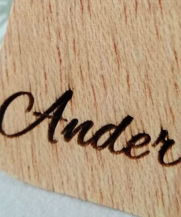 letra a con nombre grabado ander