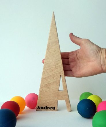 letra de madera a personalizada