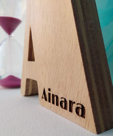 letra a grabada con ainara