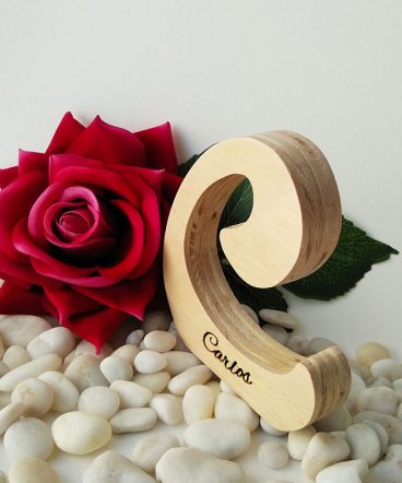 letra c personalizada con carlos