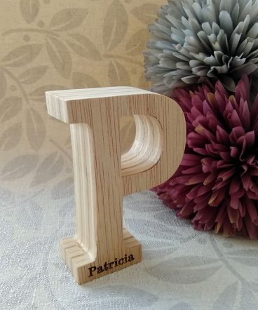 letra p con personalizacion patricia