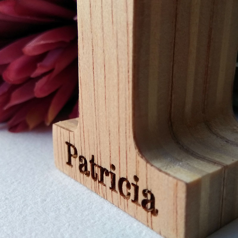 letra p personalizada con nombre