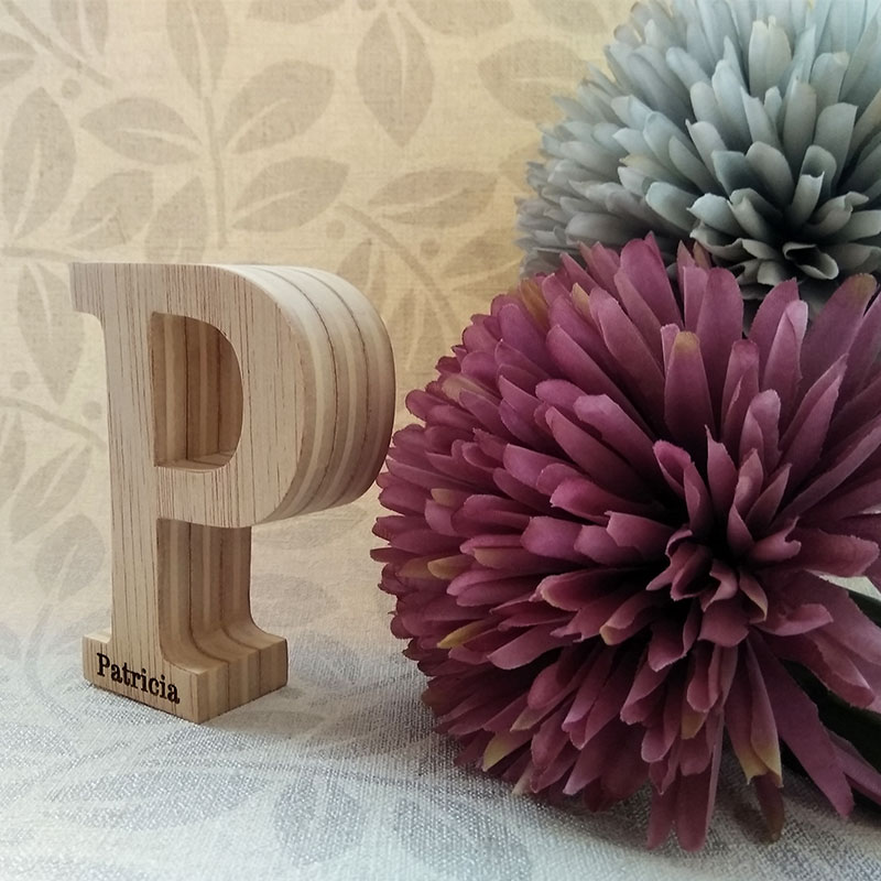 letra p con nombre patricia