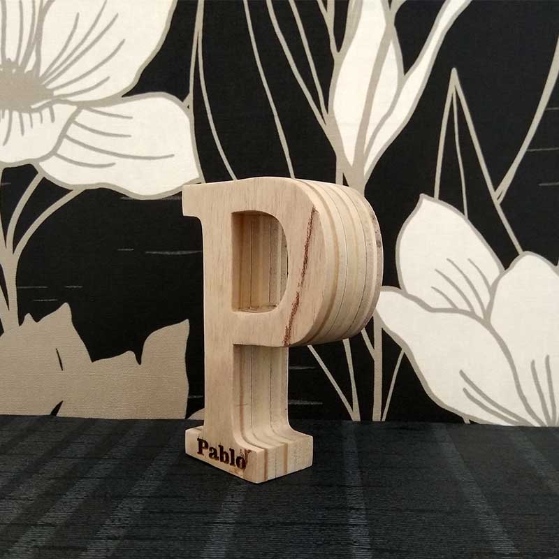pablo grabado en letra p
