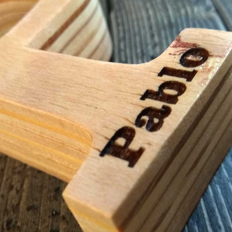 pablo grabado en letra p