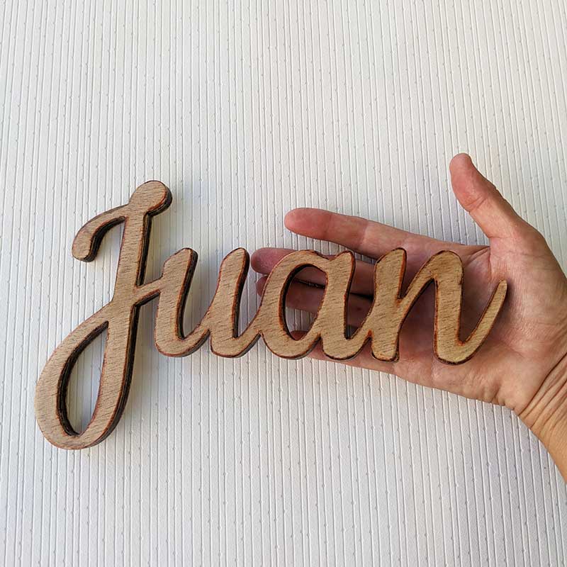 Juan nombre de madera - Imagen 4