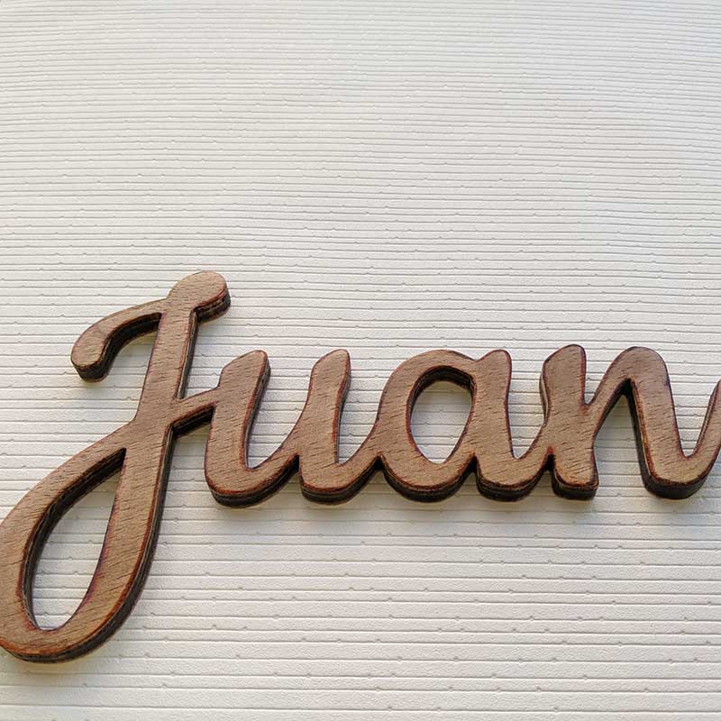 Juan nombre de madera - Imagen 5