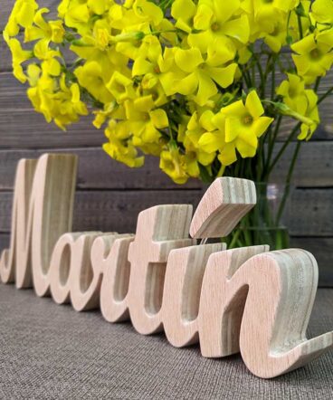 martín nombre de madera natural