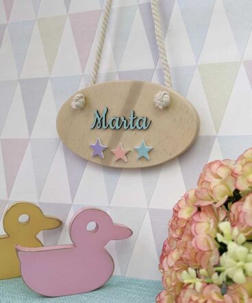 letrero ovalado personalizado