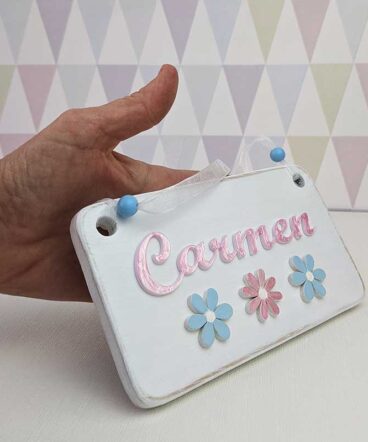 letrero blanco personalizable