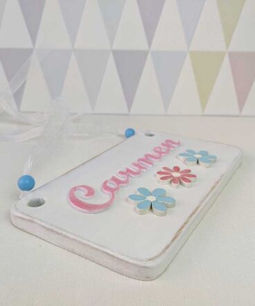 letrero blanco personalizable