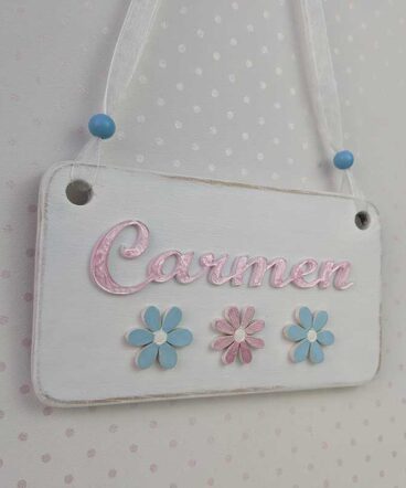 letrero blanco personalizable