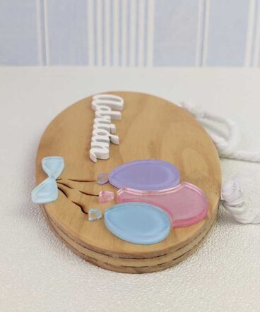 letrero con globos de metacrilato